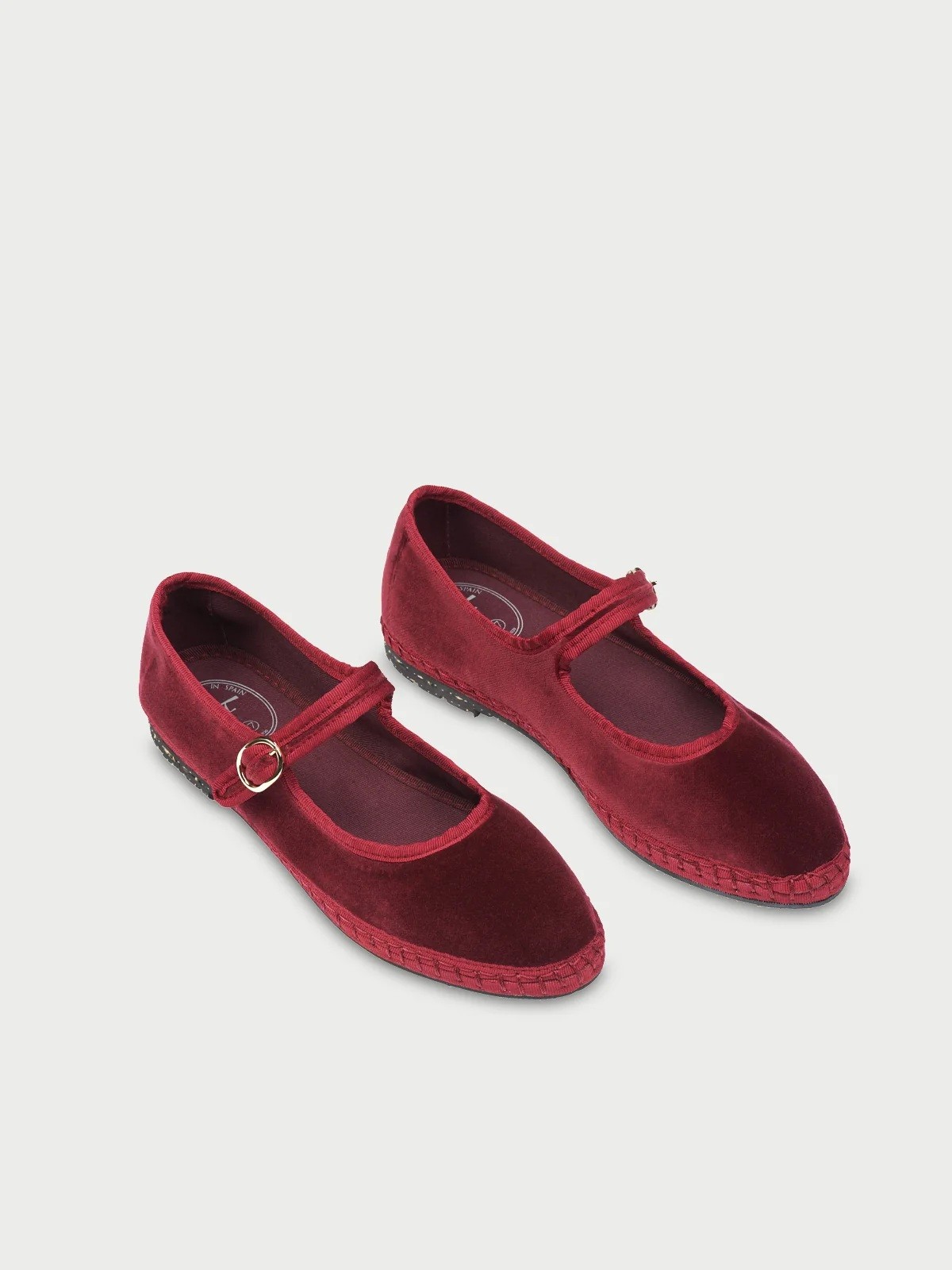 Flabelus Γυναικείες Βελούδινες Μπαλαρίνες Mary Jane Για Smart Casual Εμφανίσεις