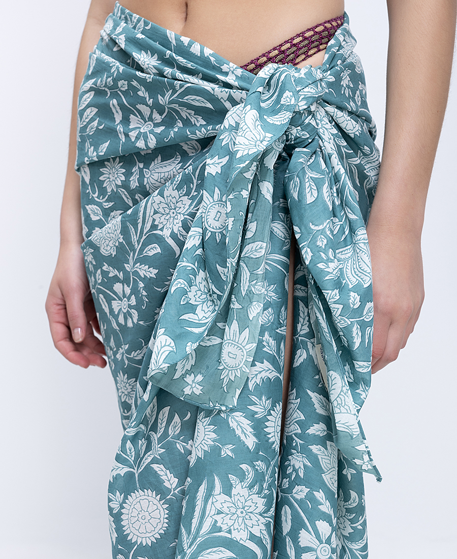 Colores Βαμβακερό Παρεό Με Floral Σχέδιο
