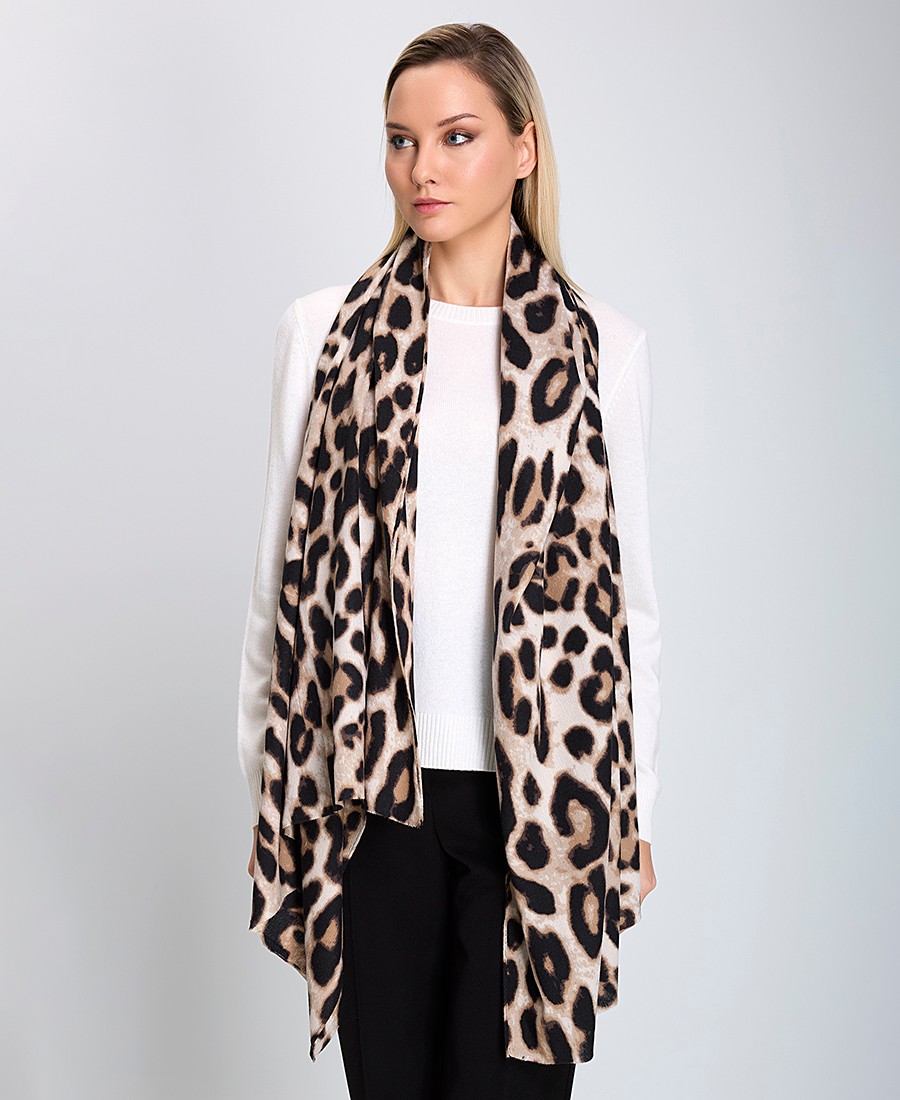 In Linea Firenze Γυναικείο Κασκόλ Animal Print