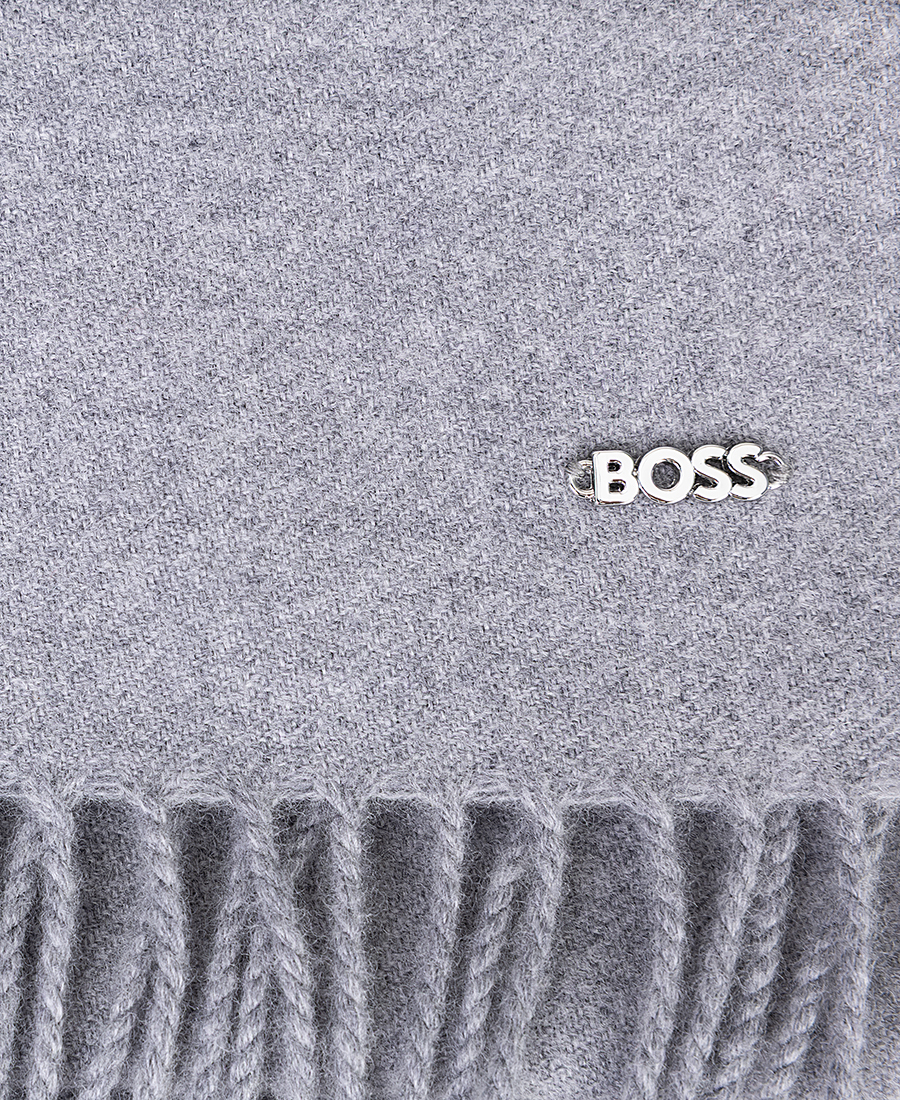 Boss Γυναικείο Μάλλινο Κασκόλ με Logo Rivet φωτογραφία