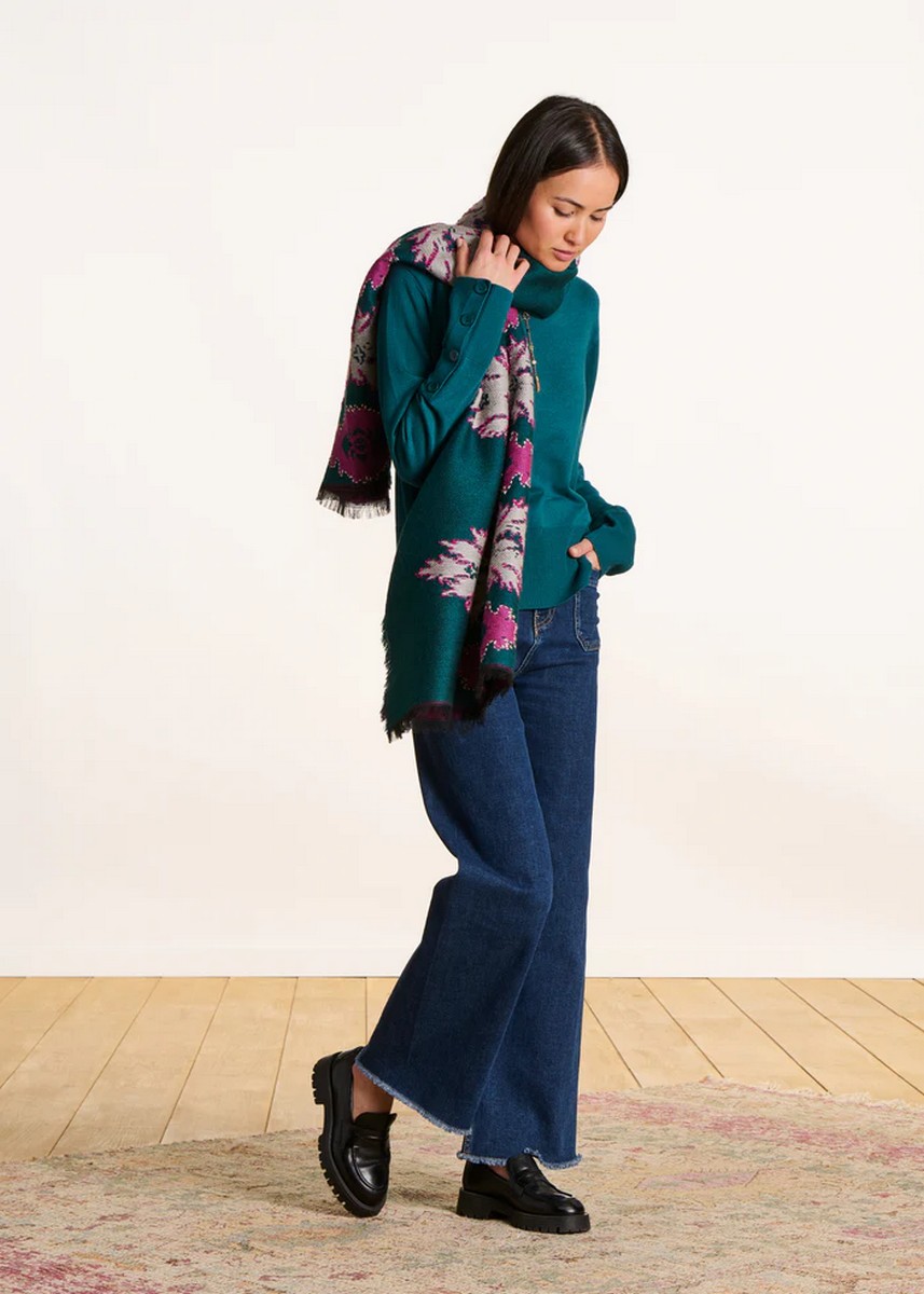 La Fee Maraboutee Γυναικείο Κασκόλ Από Οικολογικό Βαμβάκι φωτογραφία