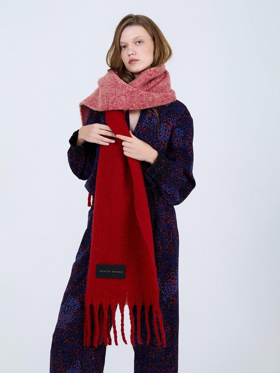 Skatie Γυναικείο Κασκόλ Με Κρόσσια Και Logo φωτογραφία