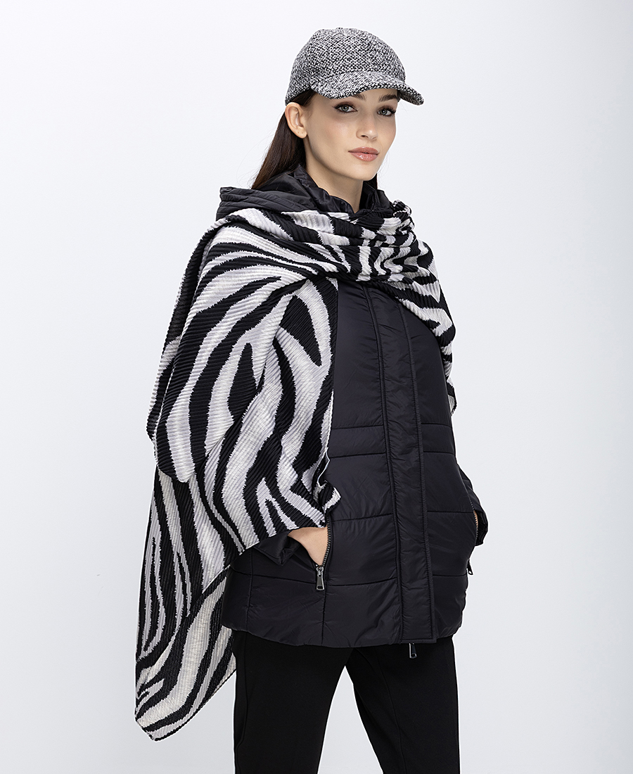 Donna Vita Γυναικείο Κασκόλ Με Animal Print