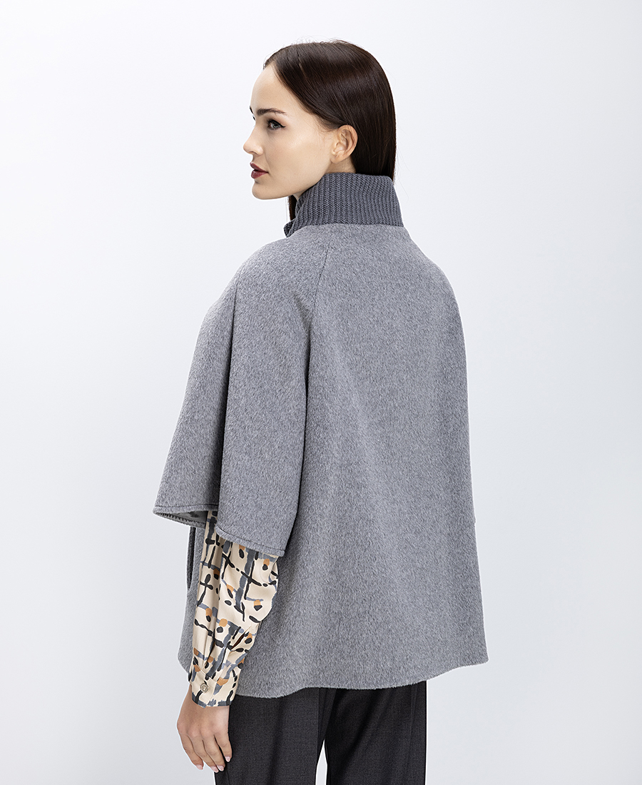 Cinzia Rocca Γυναικεία Πλεκτή Ζακέτα Με Φερμουάρ Και Όρθιο Γιακά φωτογραφία