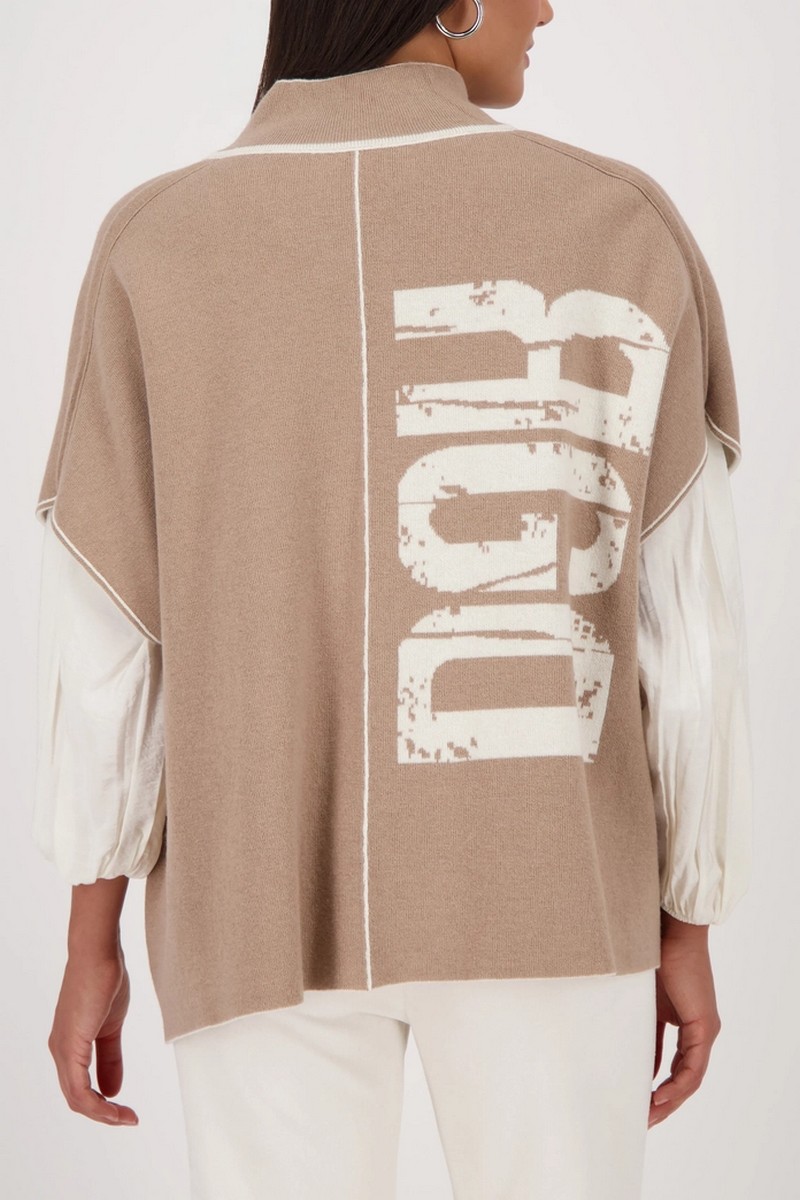 Monari Γυναικεία Πλεκτή Κάπα Με Φερμουάρ φωτογραφία