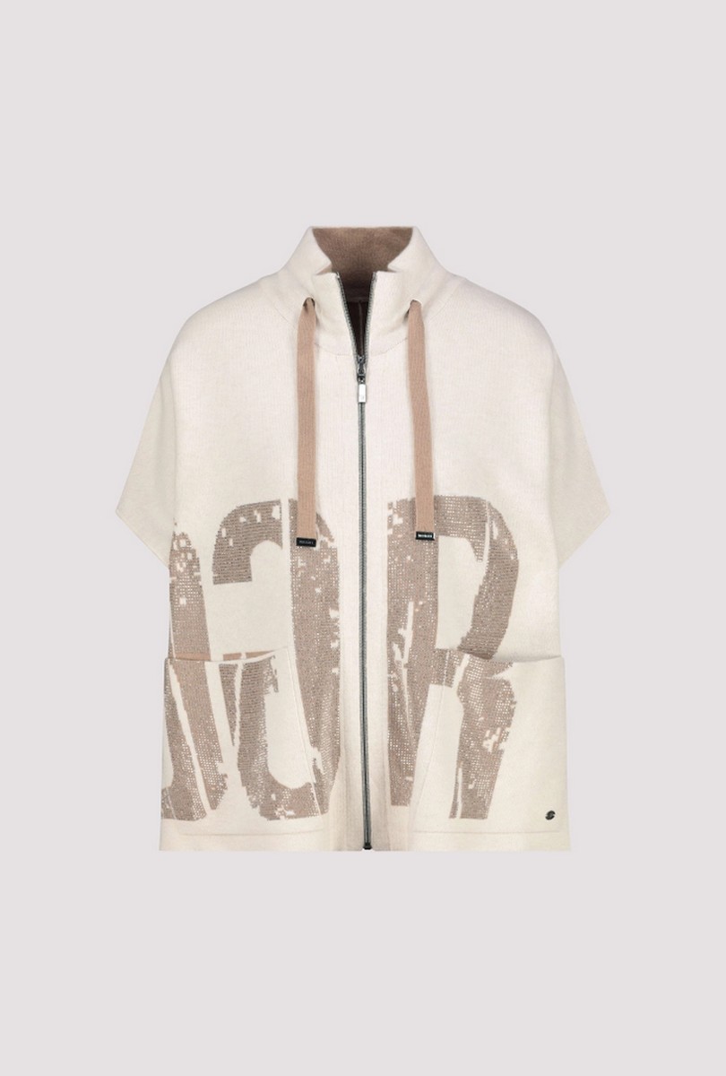 Monari Γυναικεία Πλεκτή Κάπα Με Φερμουάρ φωτογραφία