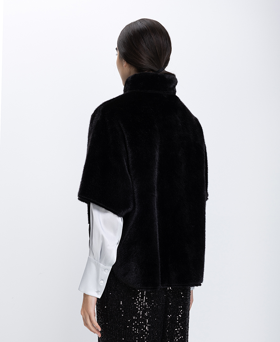 Γυναικείο Γιλέκο Με Οικολογική Γούνα Regular Fit φωτογραφία