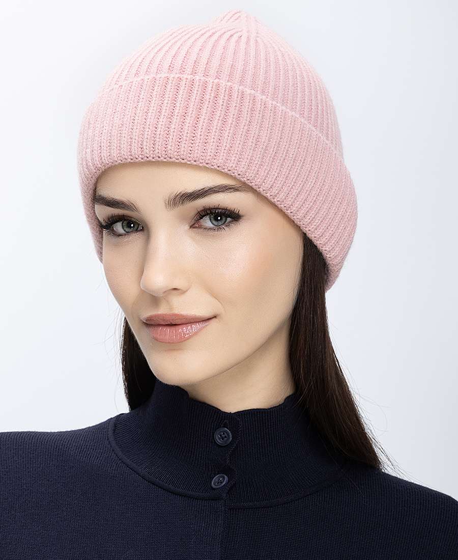 Clarina Γυναικείος Πλεκτός Σκούφος Με Rib Πλέξη