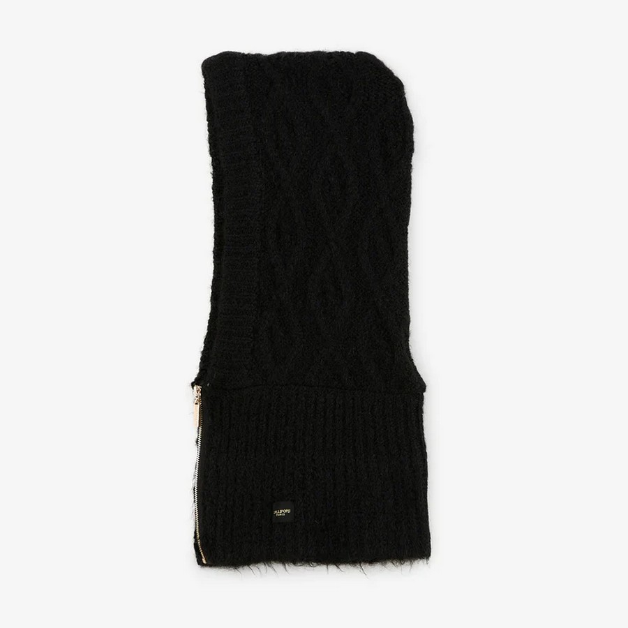 Lollipops Γυναικείο Πλεκτό Neckwarmer Με Κουκούλα Και Φερμουάρ φωτογραφία