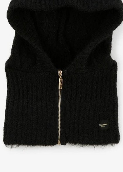 Lollipops Γυναικείο Πλεκτό Neckwarmer Με Κουκούλα Και Φερμουάρ φωτογραφία