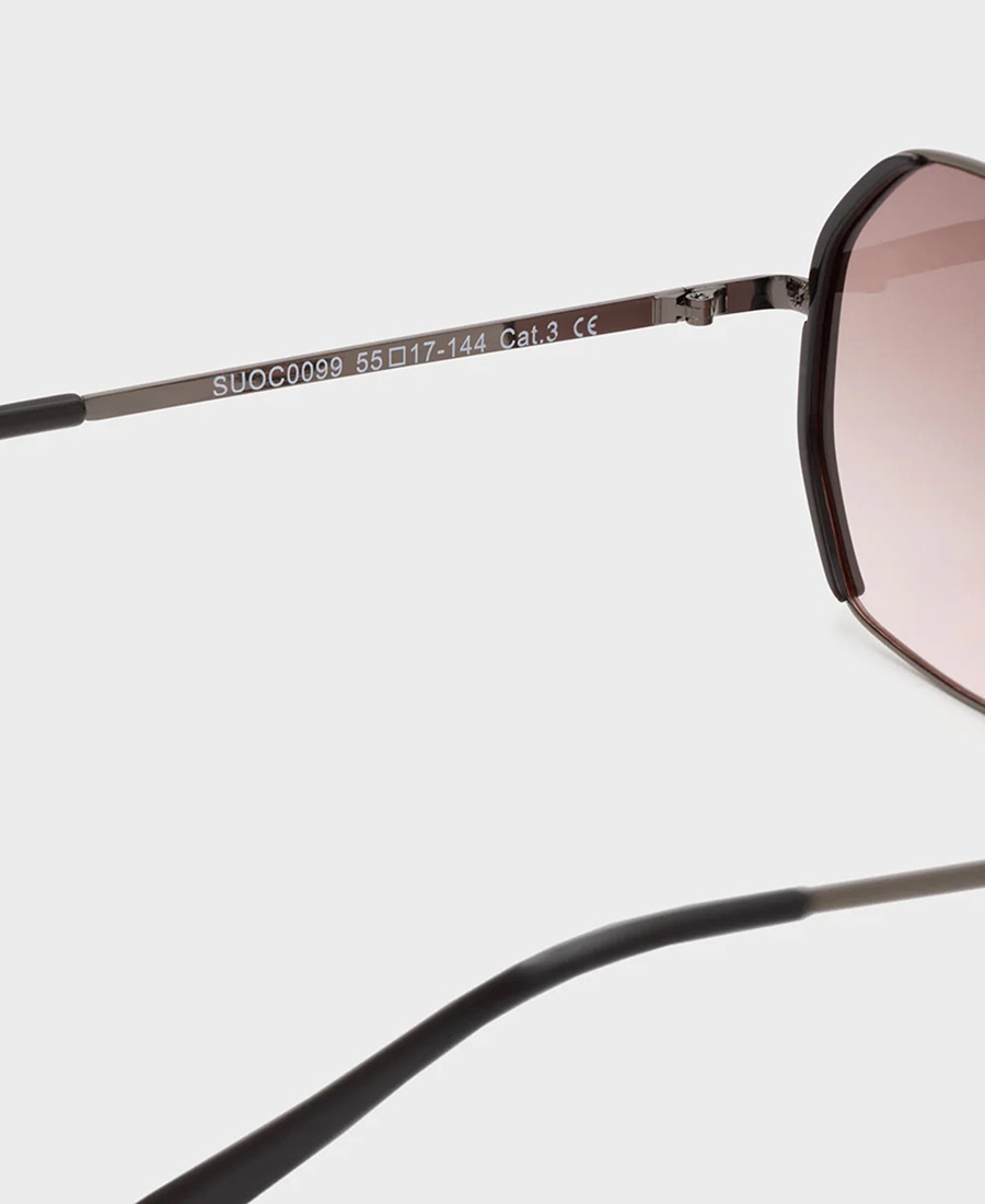 Nali Γυναικεία Γυαλιά Ηλίου Πολυγωνικά σε Μαύρο φωτογραφία