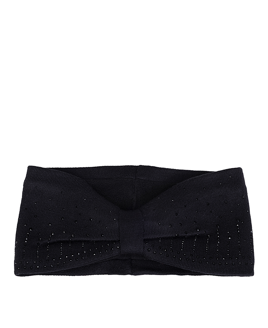 Clarina Clarina Γυναικείο Πλεκτό Headband με Strass Λεπτομέρειες