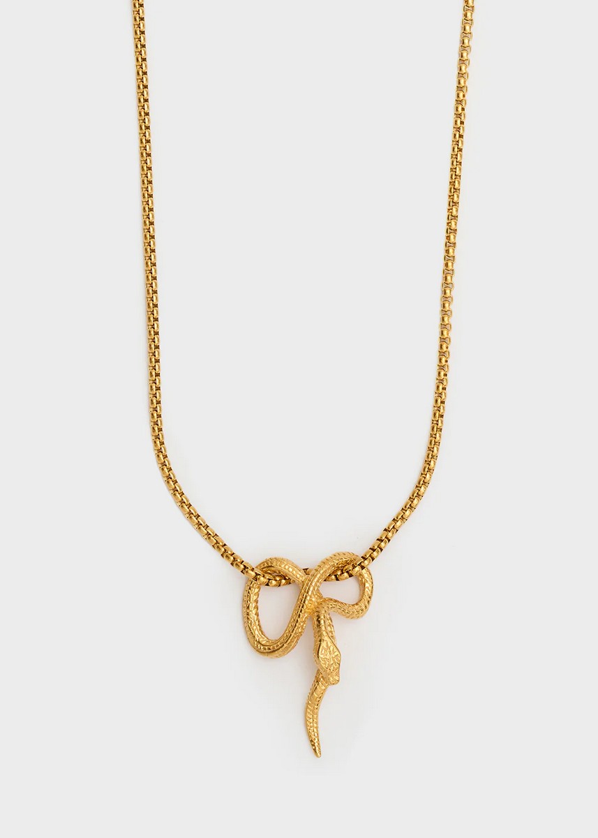 Nali Nali Γυναικείο Κολιέ Με Φίδι Από Ανοξείδωτο Ατσάλι