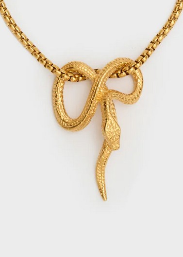 Nali Γυναικείο Κολιέ Με Φίδι Από Ανοξείδωτο Ατσάλι φωτογραφία