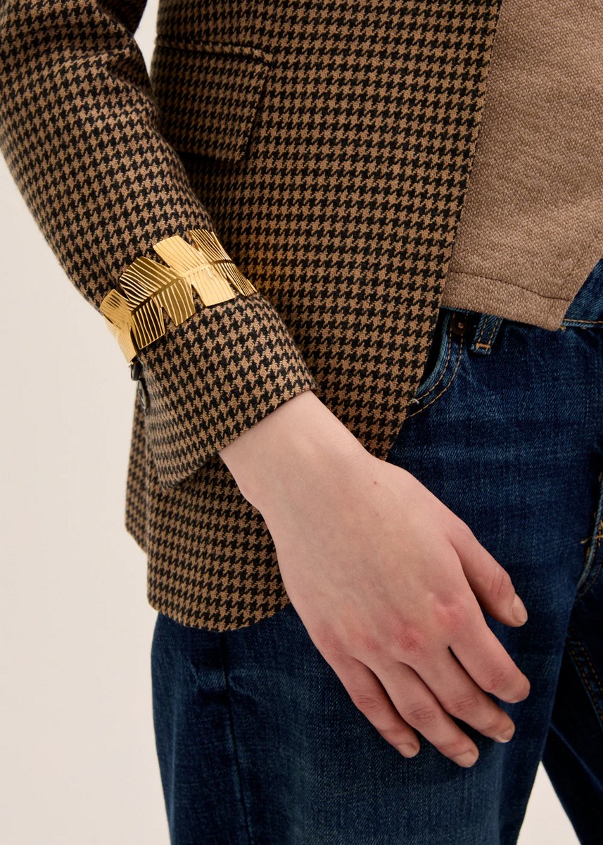 Nali Γυναικείο Βραχιόλι Cuff Με Φύλλα φωτογραφία