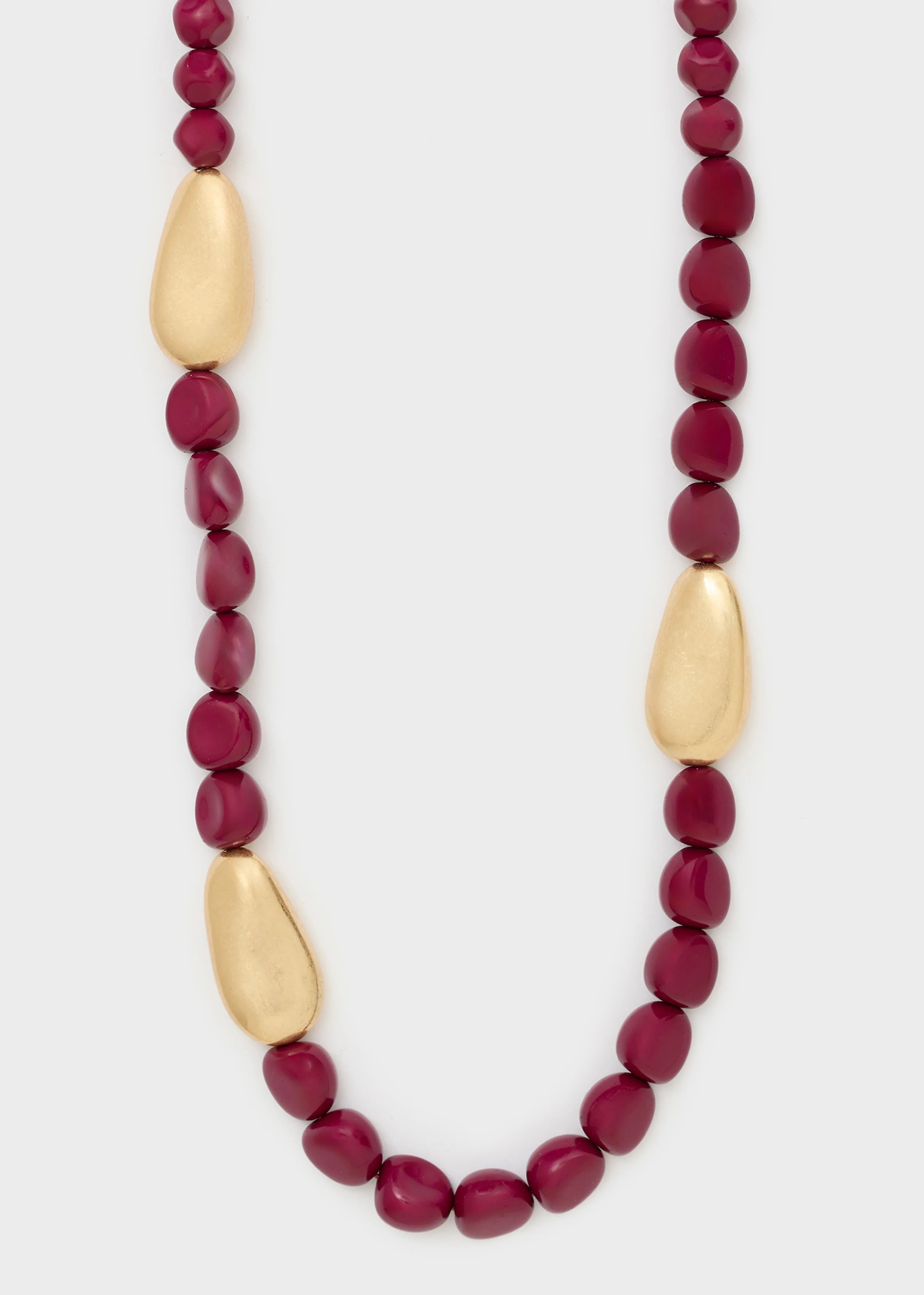 Nali Γυναικείο Μακρύ Κολιέ Με Χάντρες Από Ρητίνη Και Μεταλλικά Στοιχεία7 cm φωτογραφία