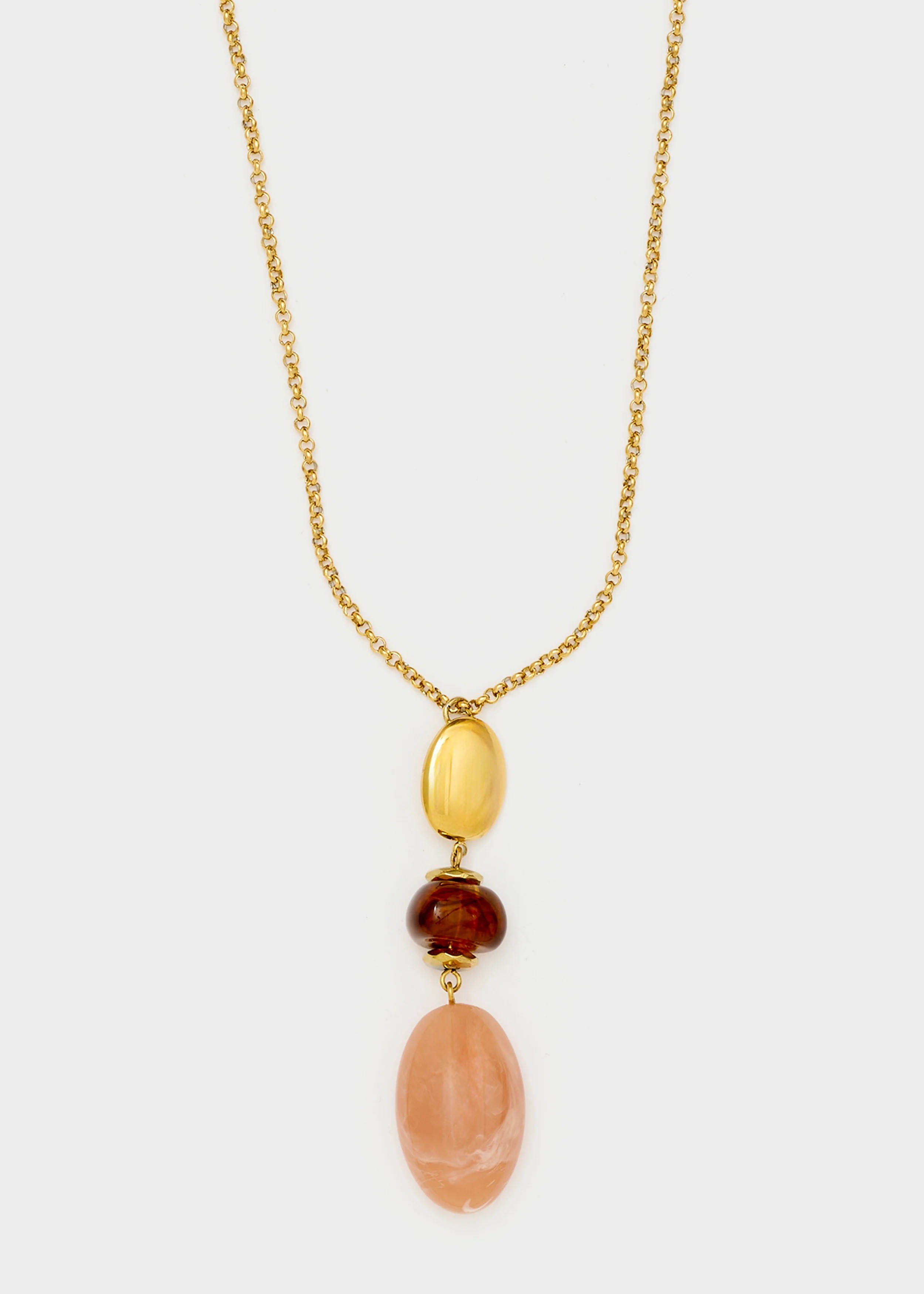 Nali Γυναικείο Κολιέ Με Διακοσμητικές Πέτρες φωτογραφία