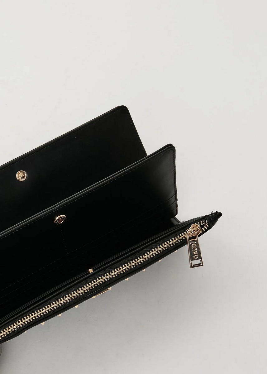 Gaudi Γυναικείο Πορτοφόλι Με Τρουκς Μαύρο φωτογραφία