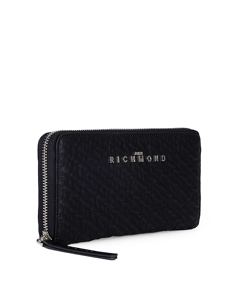 John Richmond Γυναικείο Πορτοφόλι Με Ανάγλυφη Υφή Και Minimal Logo φωτογραφία