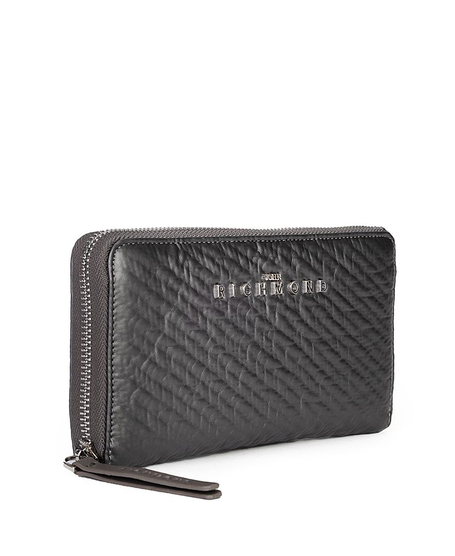 John Richmond Γυναικείο Πορτοφόλι Με Ανάγλυφη Υφή Και Minimal Logo φωτογραφία