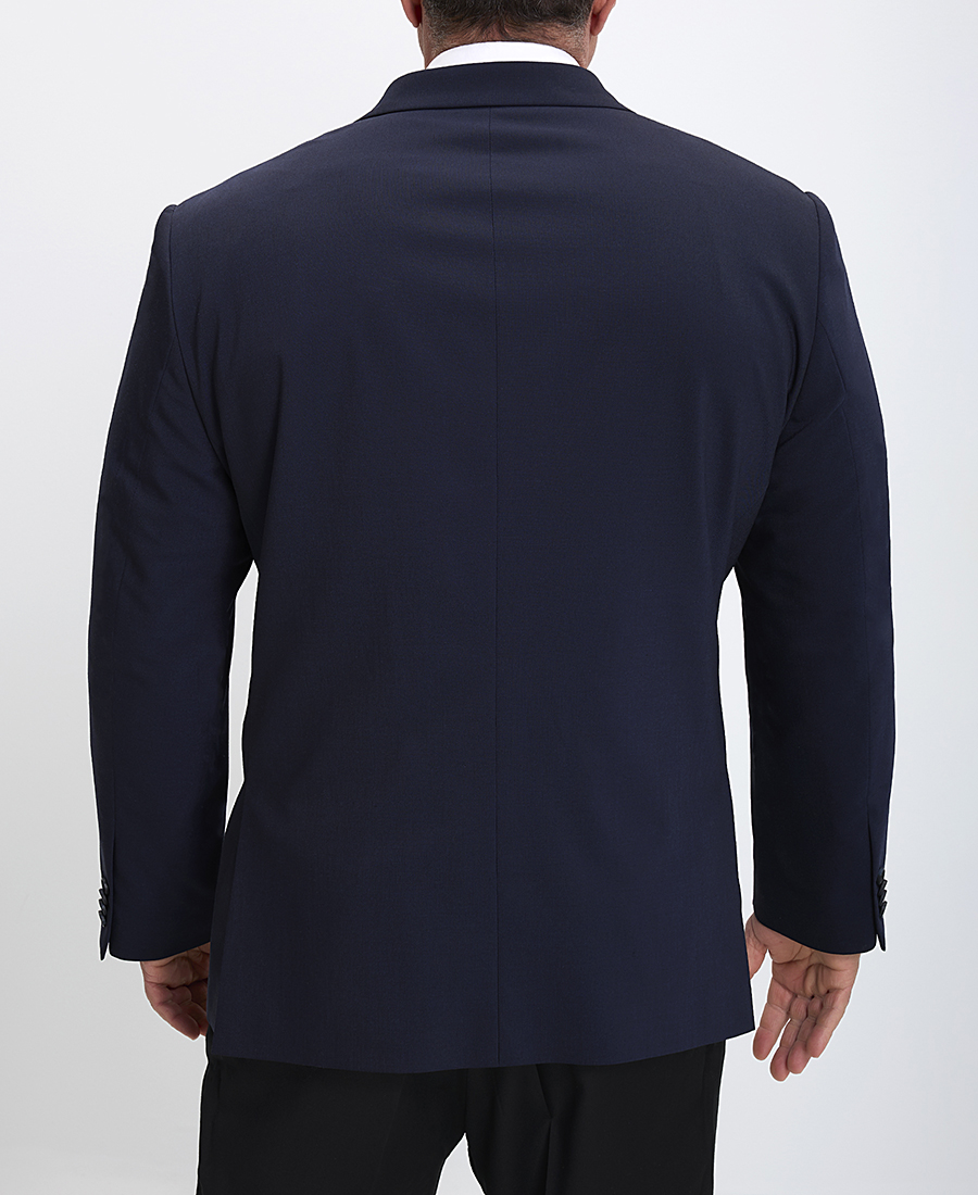 Vardas Plus Size Ανδρικό Σακάκι Modern Fit σε Σκούρο Μπλε φωτογραφία