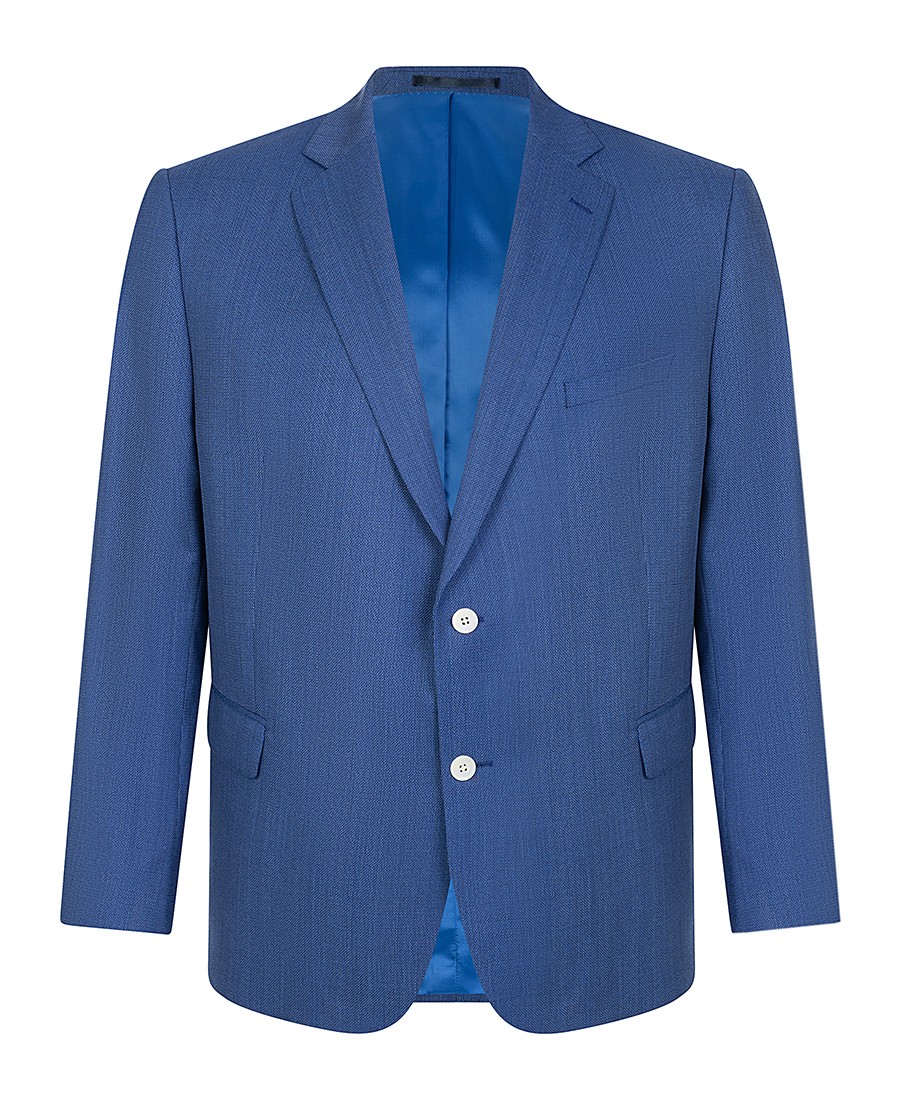 Kaiserhoff Kaiser Hoff PLUS SIZE Ανδρικό Σακάκι Regular Fit σε Μπλε Ραφ