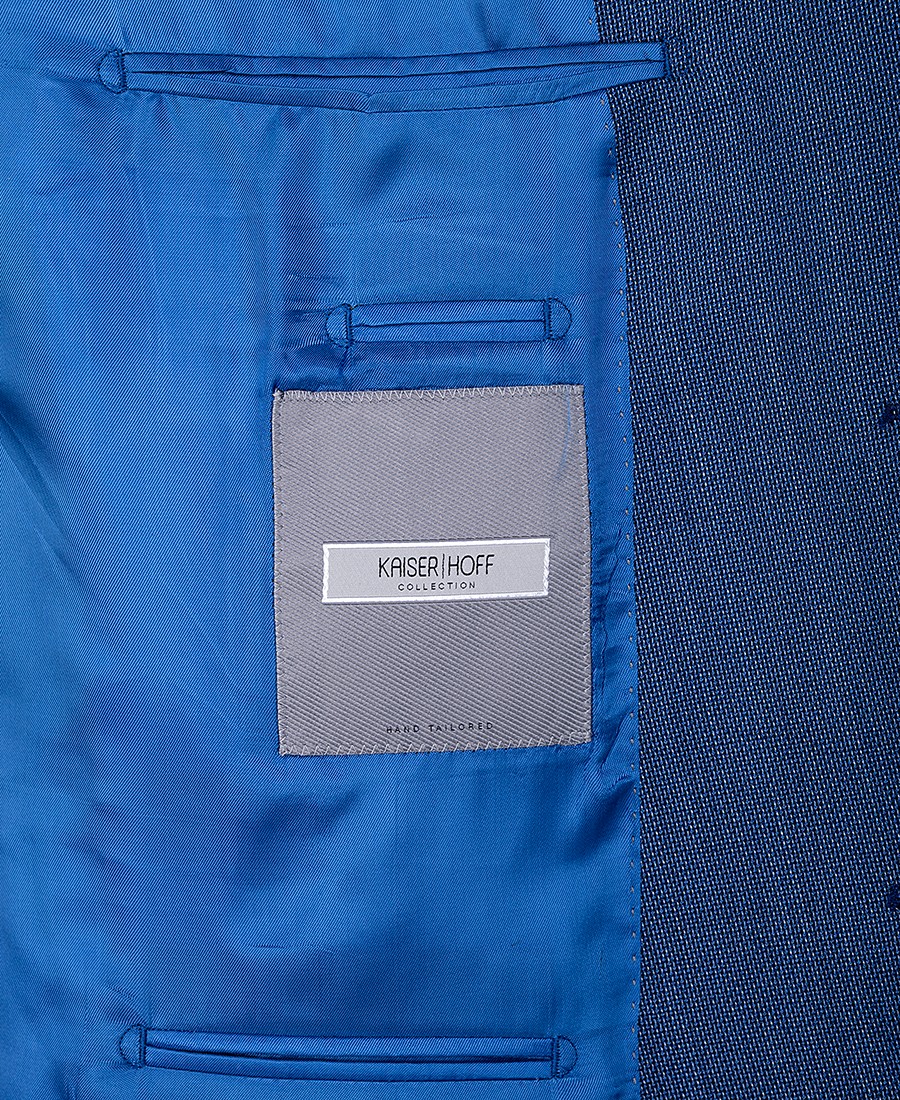 Kaiser Hoff PLUS SIZE Ανδρικό Σακάκι Regular Fit σε Μπλε Ραφ φωτογραφία