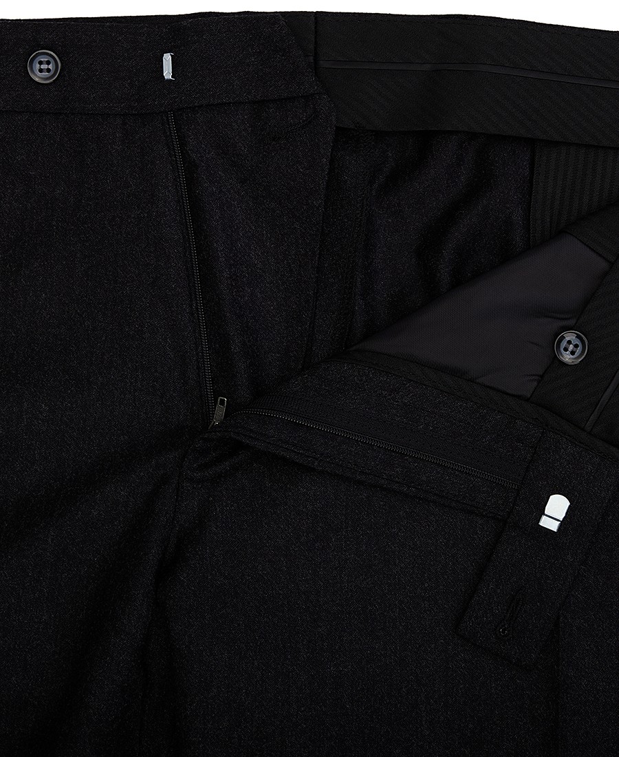 Kaiserhoff Plus Size Ανδρικό Παντελόνι Wool & Cashmere Modern Fit σε Μαύρο φωτογραφία