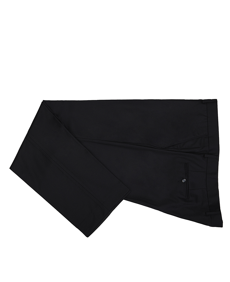 Kaiserhoff Kaiserhoff Plus Size Ανδρικό Παντελόνι Wool & Cashmere Modern Fit σε Μαύρο