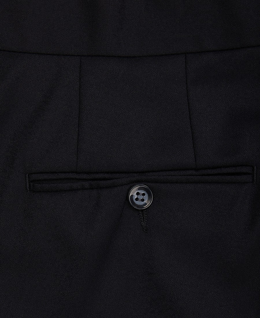 Kaiserhoff Plus Size Ανδρικό Παντελόνι Wool & Cashmere Modern Fit σε Μαύρο φωτογραφία