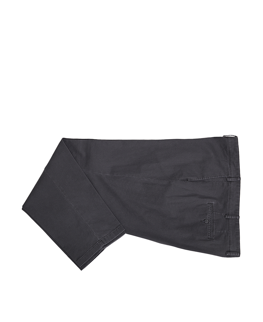Kaiserhoff Kaiserhoff Plus Size Ανδρικό Βαμβακερό Chinos Παντελόνι Modern Fit σε Σκούρο Γκρι