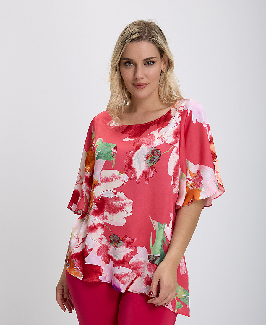 Donna Vita PLUS SIZE - Μπλούζα Floral Print σε Εμπριμέ