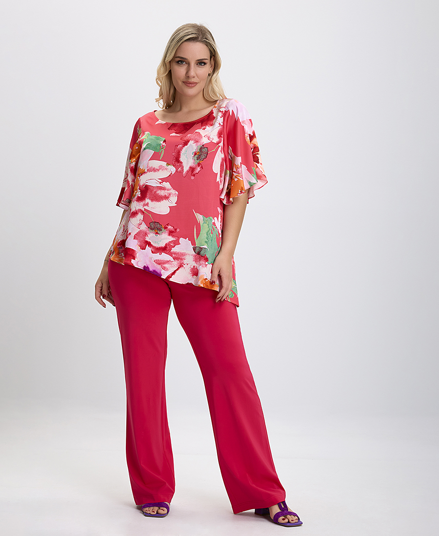 PLUS SIZE - Μπλούζα Floral Print σε Εμπριμέ φωτογραφία