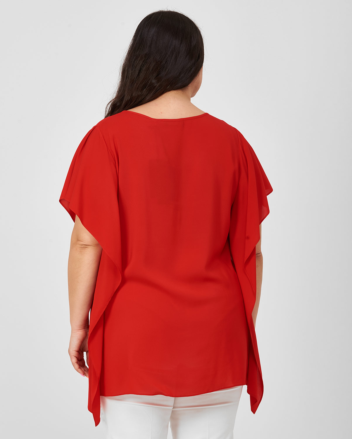PLUS SIZE - Μπλούζα μονόχρωμη φωτογραφία