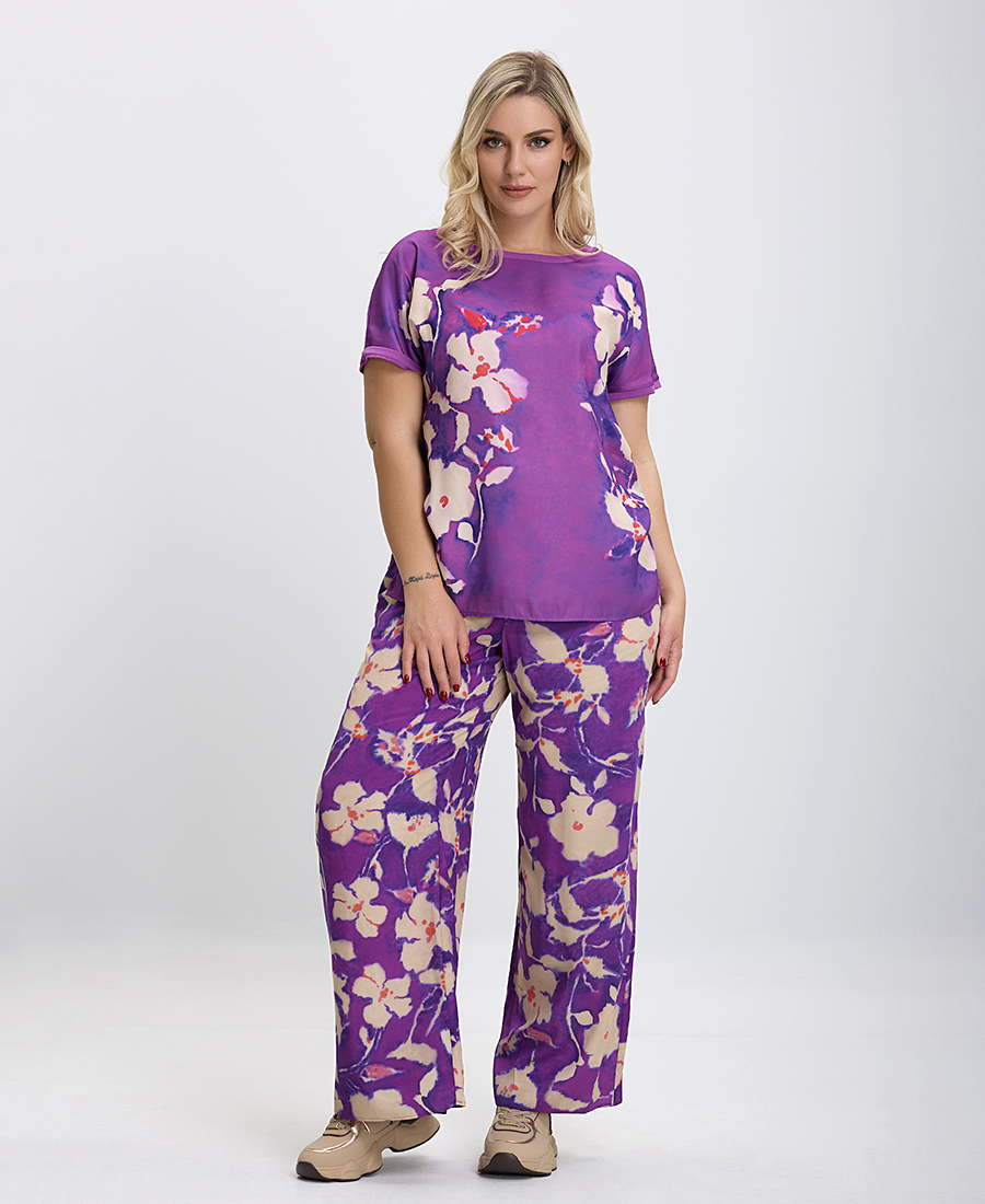 PLUS SIZE - Μπλούζα Floral Print σε Εμπριμέ φωτογραφία