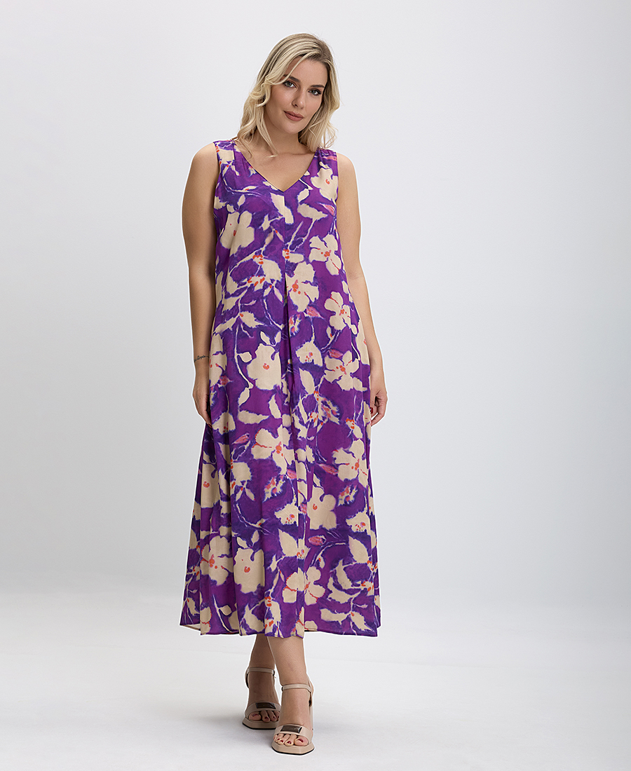 Luisa Viola PLUS SIZE - Φόρεμα Floral Print σε Εμπριμέ