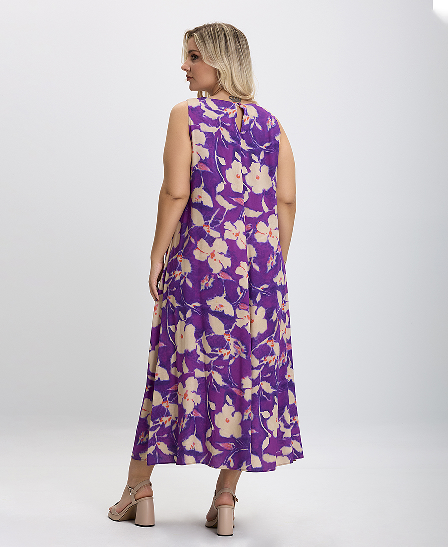 PLUS SIZE - Φόρεμα Floral Print σε Εμπριμέ φωτογραφία
