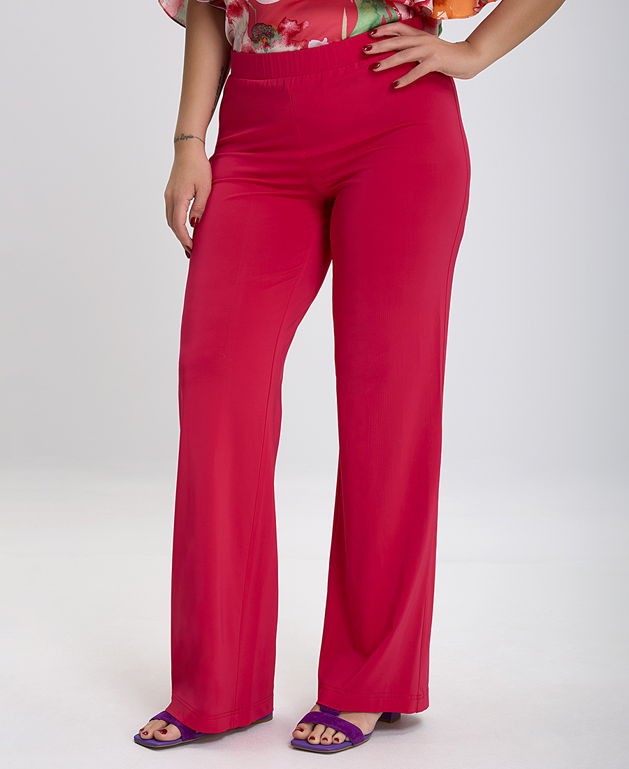 Donna Vita PLUS SIZE - Παντελόνι Wide Leg σε Φούξια