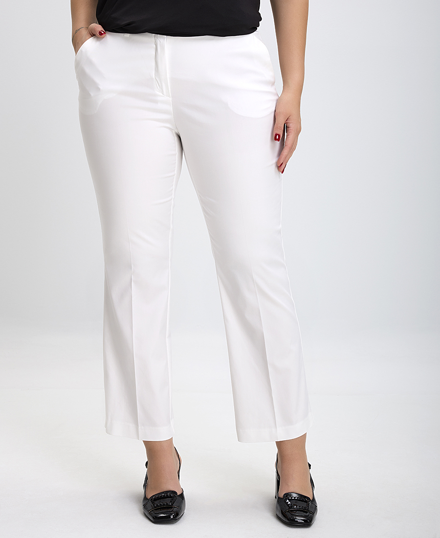 Donna Vita PLUS SIZE - Παντελόνι Cropped σε Ιβουάρ