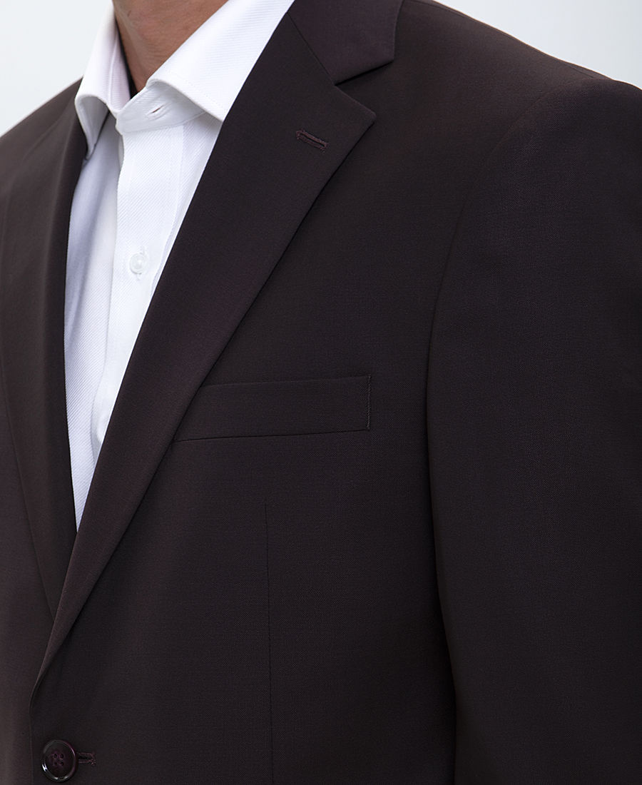 HD x Vardas Ανδρικό Κοστούμι S120's Slim Fit σε Καφέ φωτογραφία