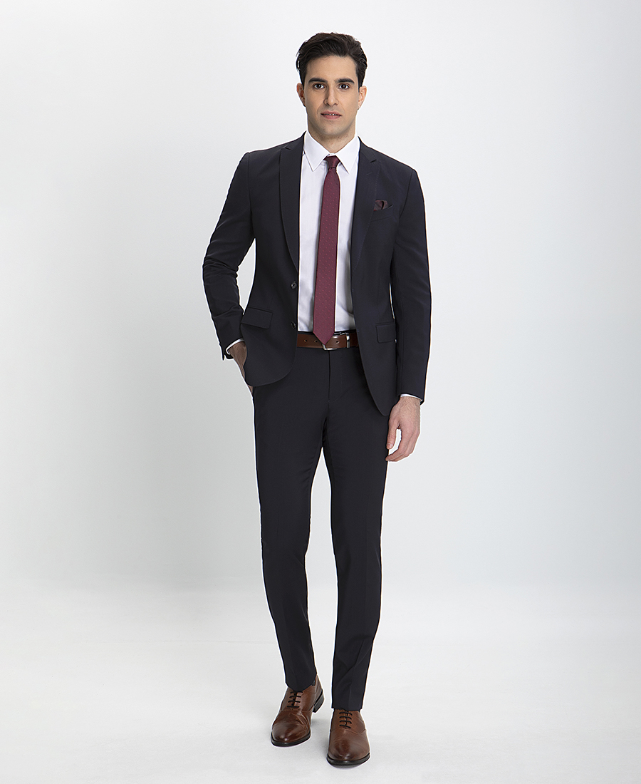 Vardas Vardas B-DYnamic Ανδρικό Kοστούμι Slim Fit σε Μπλε