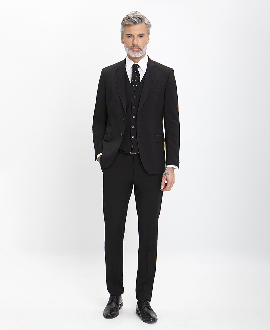 Vardas Vardas Ανδρικό Kοστούμι Three-Piece Marzotto Slim Fit