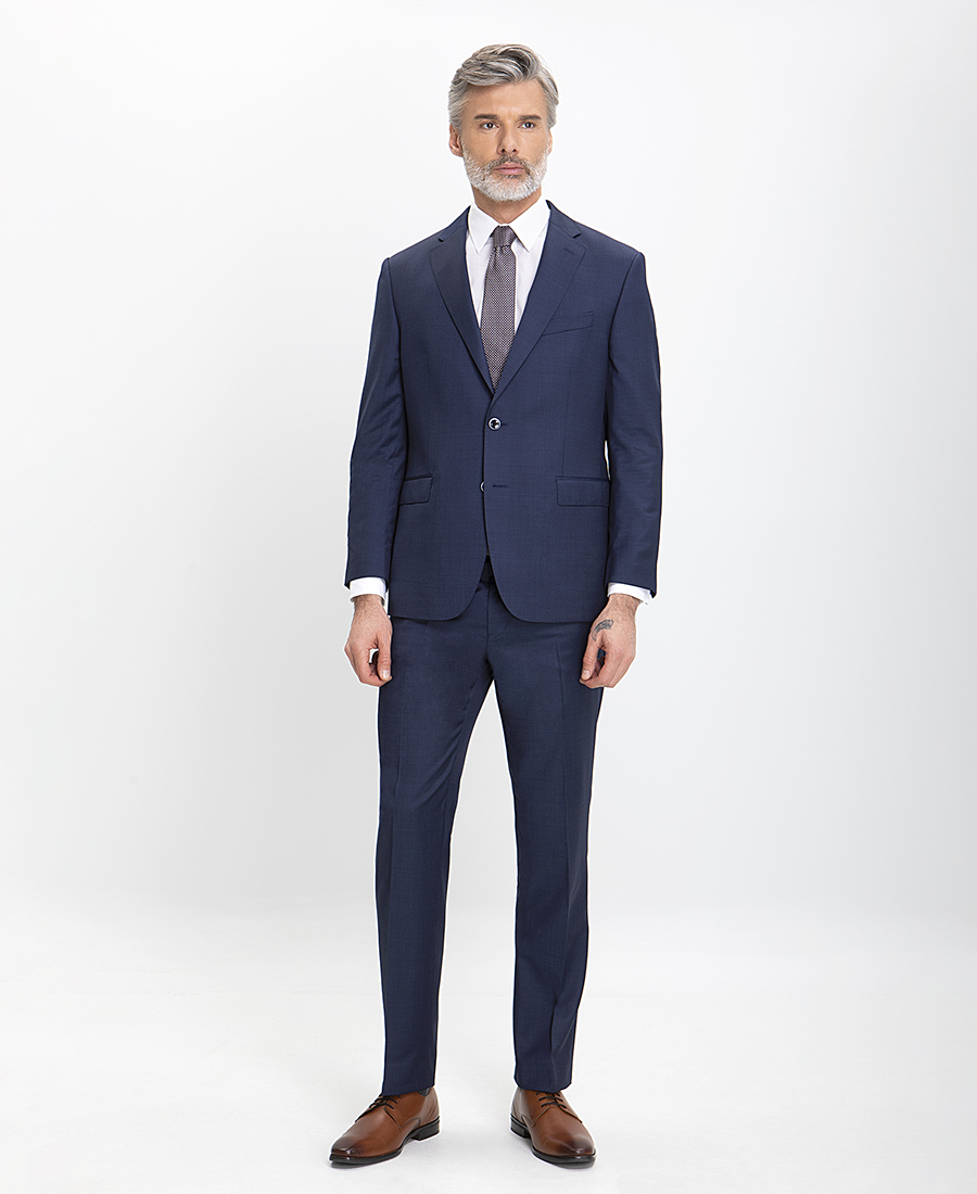 Vardas Vardas Ανδρικό Κοστούμι Ermenegildo Zegna Modern Fit σε Μπλε