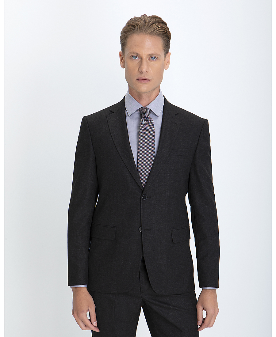 Donini Ανδρικό Κοστούμι με Μικροσχέδιο Slim Fit φωτογραφία