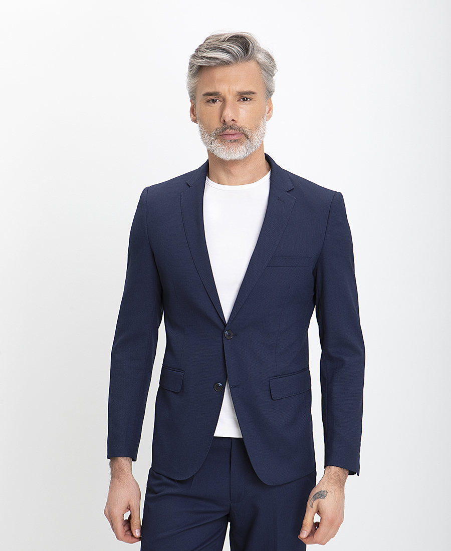 Donini Ανδρικό Κοστούμι με Μικροσχέδιο Slim Fit φωτογραφία