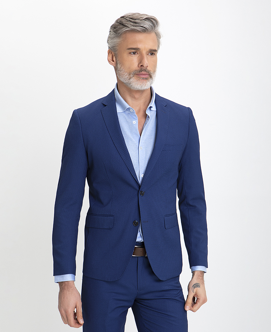 Donini Ανδρικό Κοστούμι με Μικροσχέδιο Slim Fit φωτογραφία