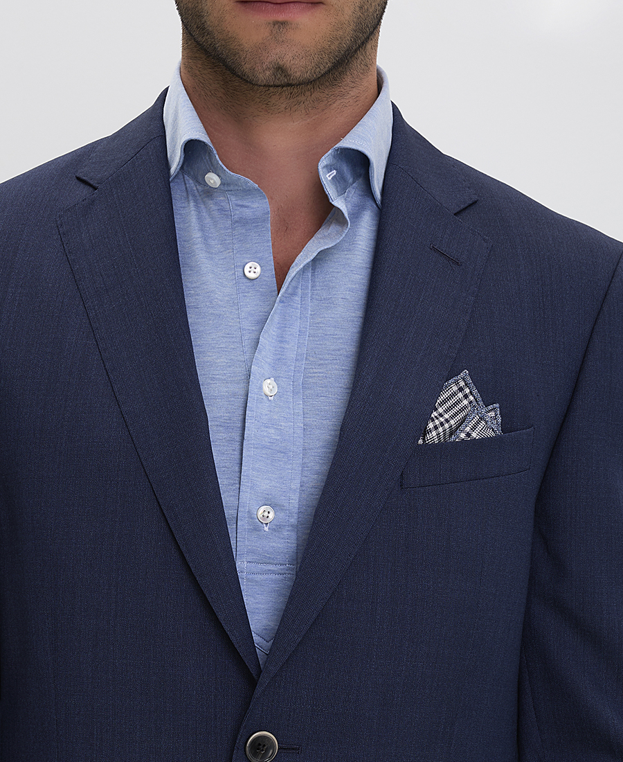 Ανδρικό Κοστούμι σε Μπλε Modern Fit φωτογραφία