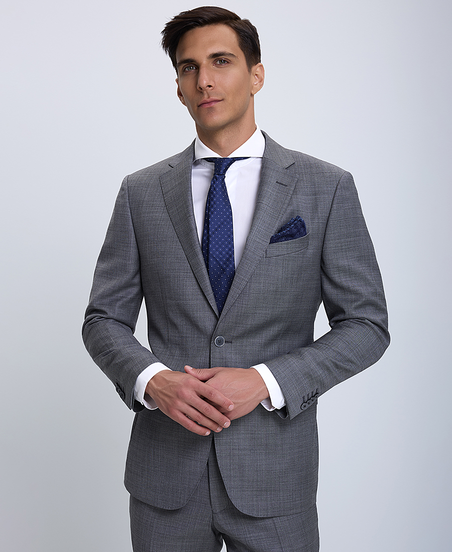 Γκρι Κοστούμι σε Κλασική Γραμμή φωτογραφία