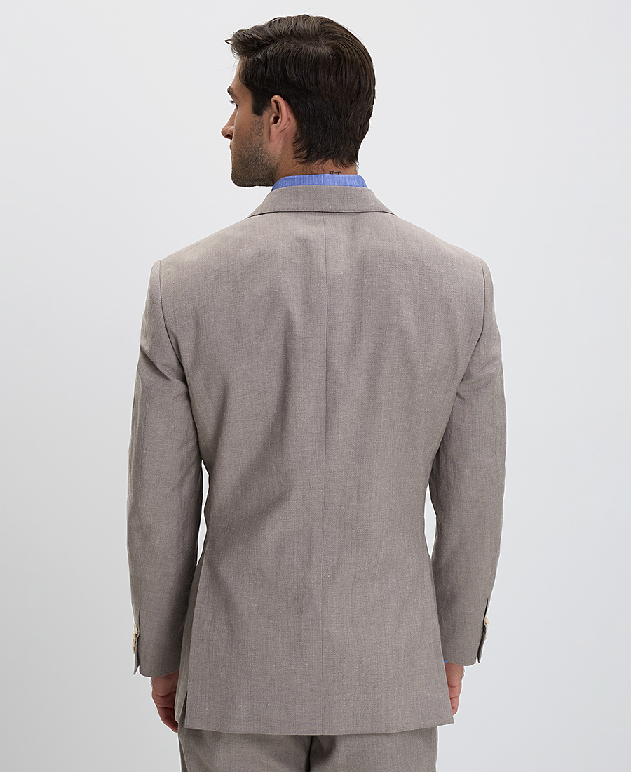 Ανδρικό Κοστούμι σε Μπεζ Slim Fit φωτογραφία