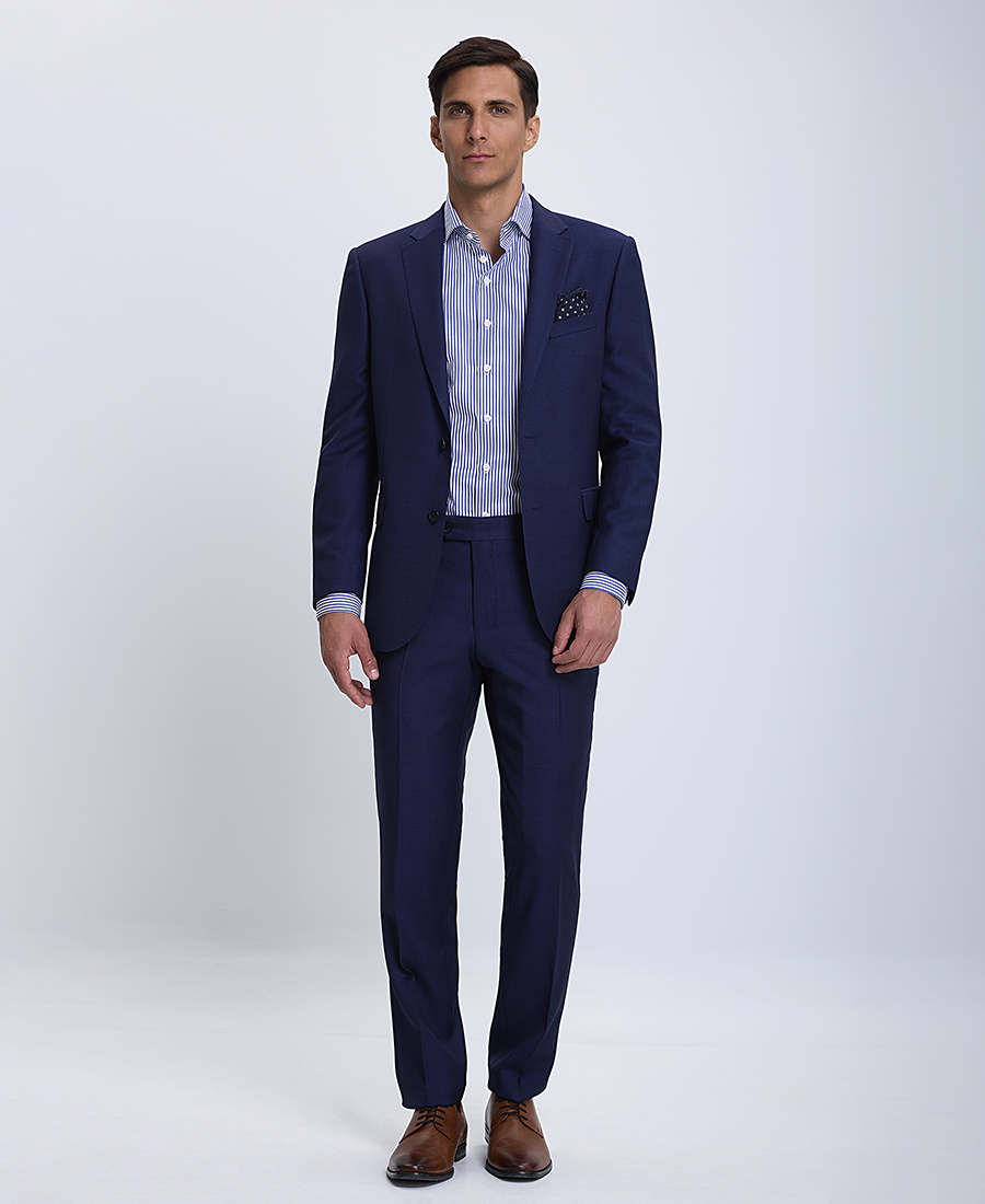 Kaiserhoff Μπλε Κοστούμι σε Κλασική Γραμμή